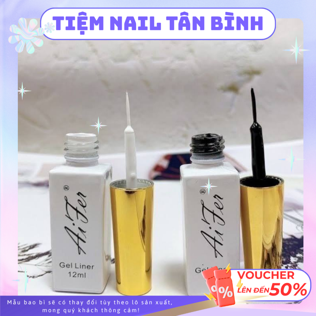 Sơn Gel Cọ Nét AIFER - Cọ Vẽ Nét Móng Siêu Mảnh