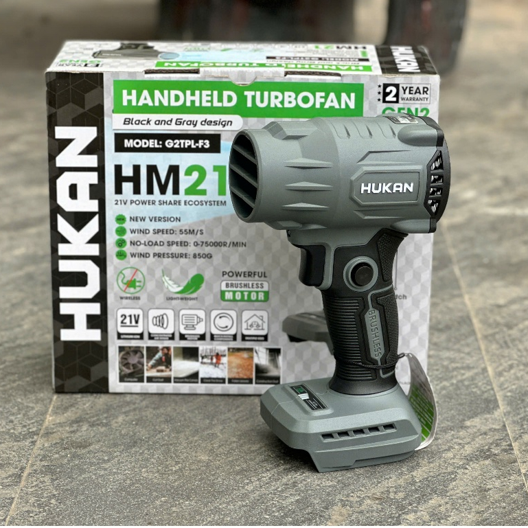 Máy thổi phản lực Hukan Hukan G2TPL-F3 gen 2, động cơ không than, chân phổ thông