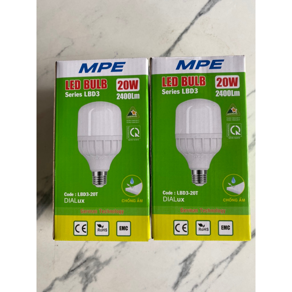 Bóng Led Bulb 20W MPE E27 - Ánh sáng trắng