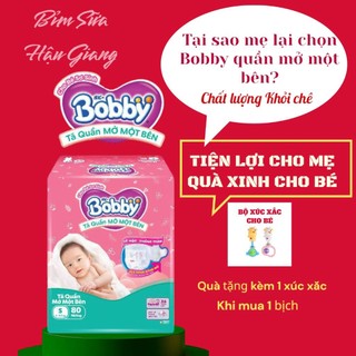    BỈM  TÃ QUẦN BOBBY MỞ MỘT BÊN SIZE NB 76   S 80   ÊM ÁI MỀM MỊN DỄ CHỊU CHO BÉ 