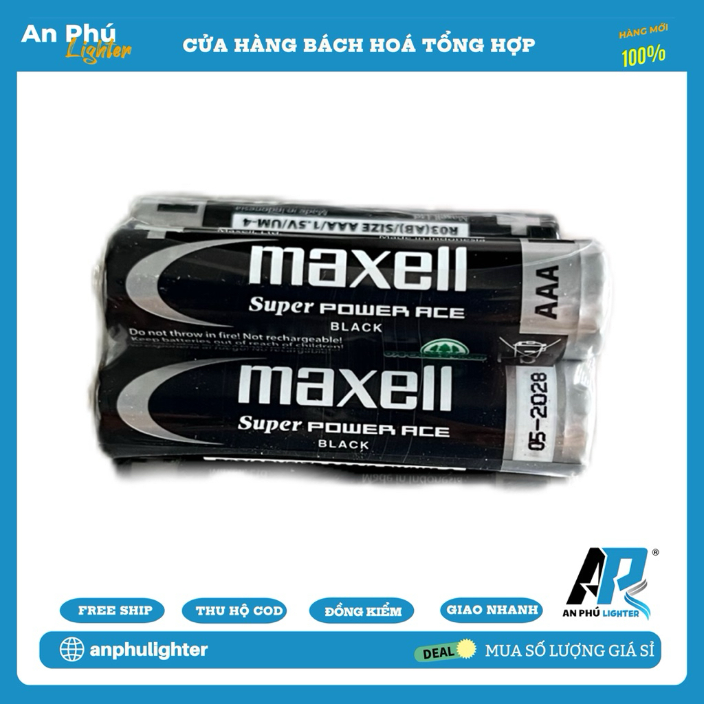 Pin Nhí Maxell Super Pin Maxell AAA 1v5 Chính Hãng Nhập Khẩu Indonesia