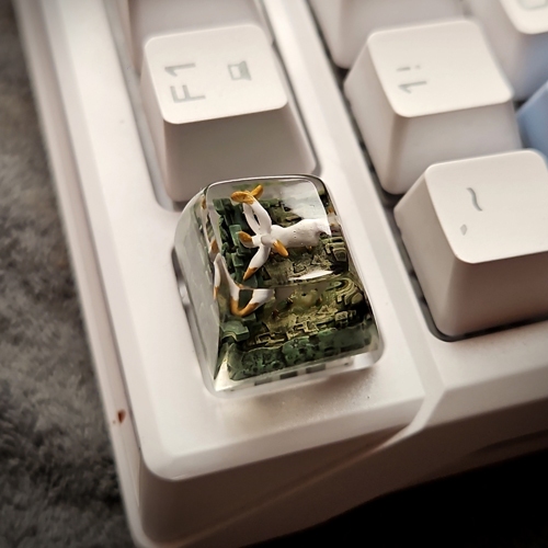 Houkou keycap artisan, keycap naruto, naruto keycap, Vĩ thú keycap, epoxy keycap, artisan keycap
