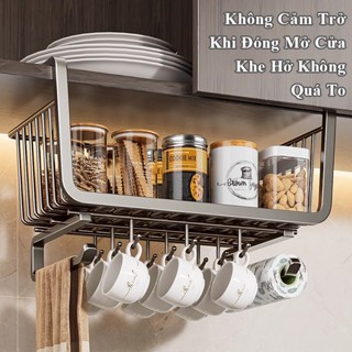 Khay lưới gắn tủ bếp HABO Kệ lưới để đồ dưới tủ bếp khung lưới đề đồ dưới bàn học bàn làm việc kệ gài ngăn kéo tủ