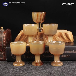 Ly sừng dùng để uống Rượu - thanh lọc giải độc và nhiệt HAHANCO