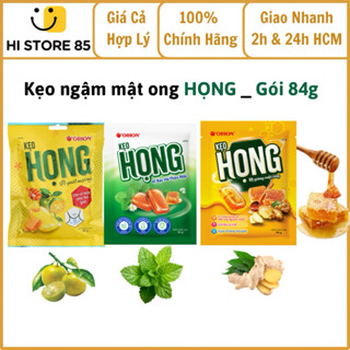   1 gói  Kẹo Họng Orion Vị Quất Mật ong  Gừng Mật ong_ Gói 84g. Hi Store 85. 
