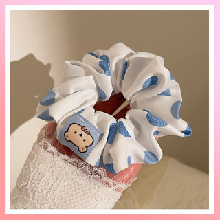 Scrunchies Set Cột Tóc Vải Hoạ Nhí Muslin Size Lớn Xinh Xắn Dễ Thương Phồng To Hot Trend Hàn Quốc