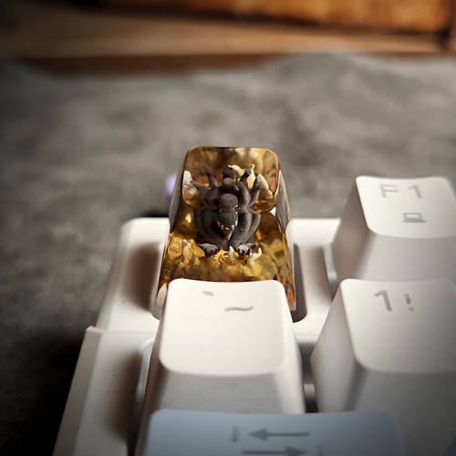 Geco mazo keycap artisan, keycap naruto, naruto keycap, Vĩ thú keycap, epoxy keycap, artisan keycap