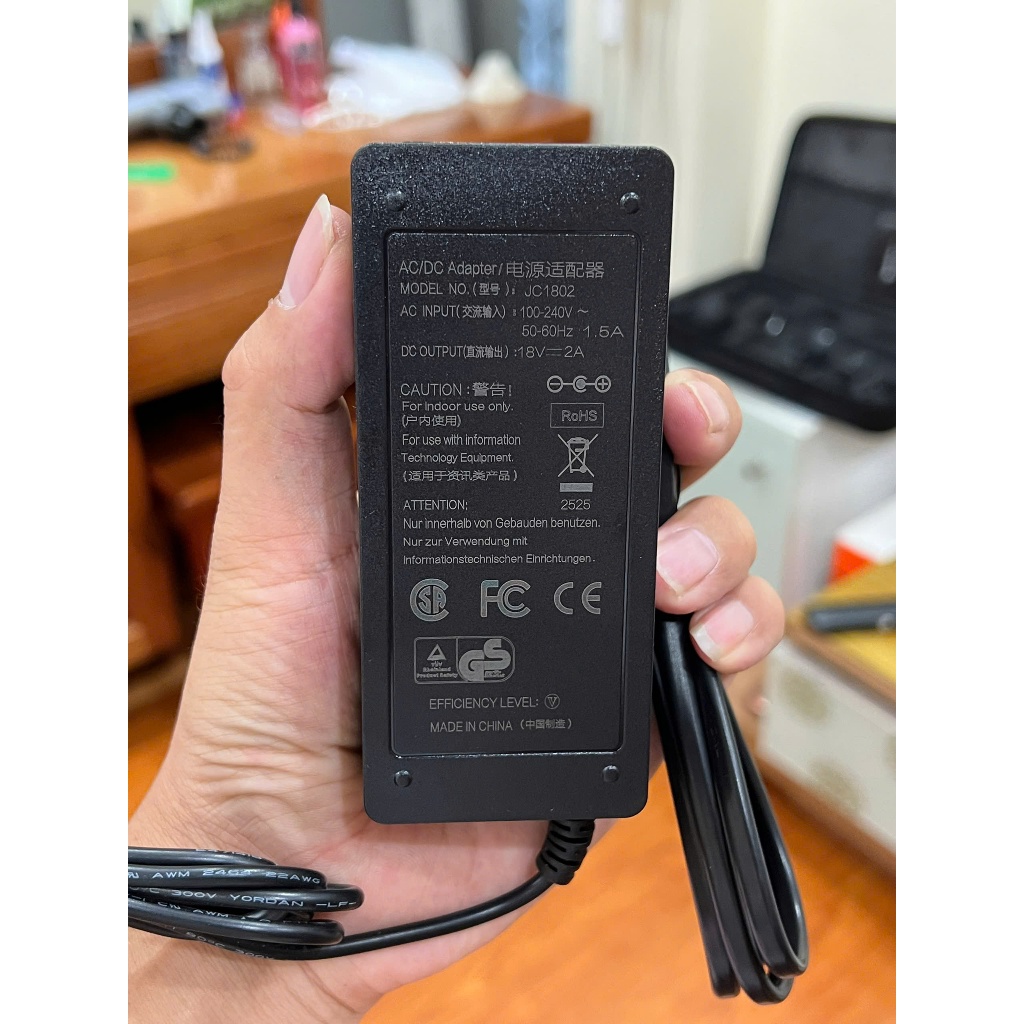 Sạc 18v 2a hàng cao cấp Chuyên dùng cho Loa Sounndlink I II III & Thiết bị tương thích