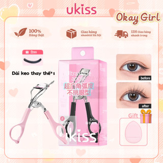 [UKISS]  hàng chính hãng Dụng Cụ Uốn Lông Mi Kèm Đệm Thay Thế Tiện Dụng