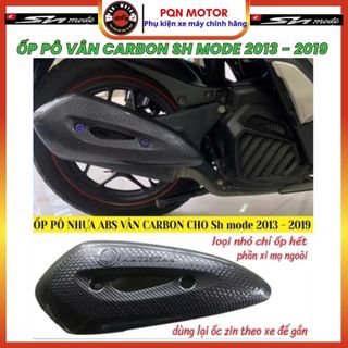 Ốp pô Hàng Artistar Cho Sh Mode Các Đời Xe Từ 2013 - 2019 và Sh mode 2020 - 2025 Vân Cacbon Đẹp Bền