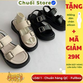 (BẢN XỊN CHUẨN QC) Dép đi học nữ LOẠI 1 Đế Cao Quai Ngang Khuy Cá Tính Sang Chảnh siêu xinh đi học đi chơi
