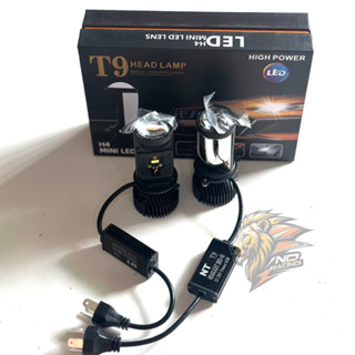  Đèn LED Bi Cầu Mini T9 – Siêu Sáng 3750 Chip – Chân H4 – 3 Ốc Chỉnh Góc – Tặng Kèm LED Audi 