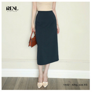 Chân váy chữ A cơ bản Japan 75cm REAL CLOTHES (tổng hợp màu), vải kaki lụa ít nhăn