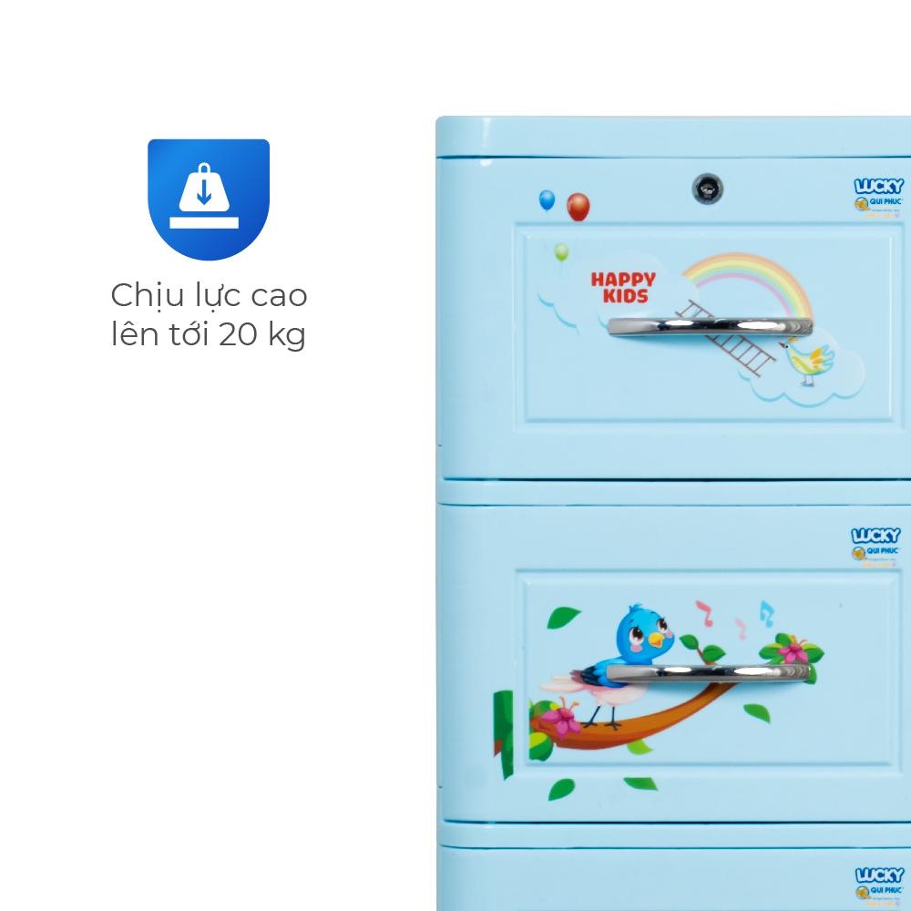 [HỎA TỐC] Tủ nhựa Lucky 3-4-5 tầng QUI PHÚC, chắc chắn, tiện lợi, dễ lắp ráp, tủ quần áo đa năng | BigBuy360 - bigbuy360.vn