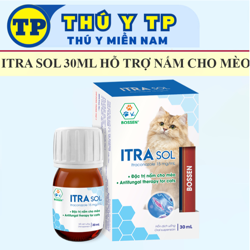 Bossen Itra Sol 30ml - hỗ trợ nấm trên mèo