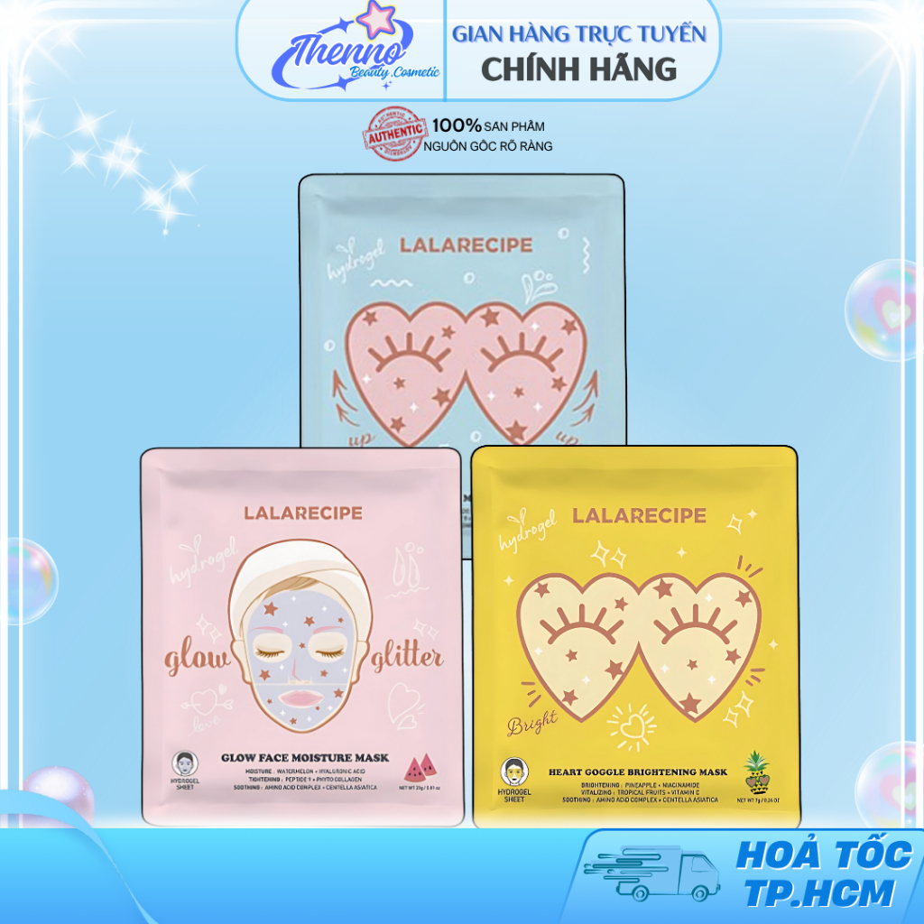 Mặt Nạ Thạch Dưỡng Ẩm, Sáng Da, Chống Lão Hóa LALARECIPE Glow Face Moisture Mask 23g