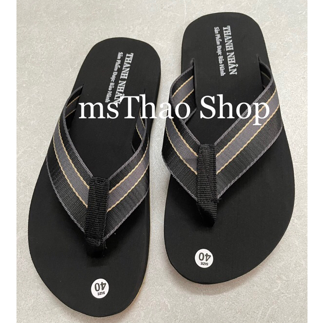 Dép kẹp tông lê xốp đặt quai dù Nam có đế chống trơn trượt có size 43