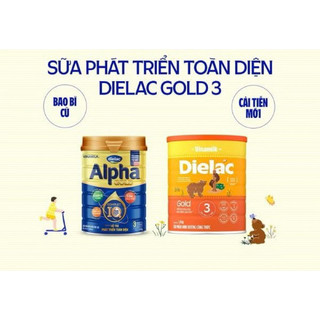Sữa bột Dielac Alpha Gold 3 1.4kg sữa non (mẫu mới)