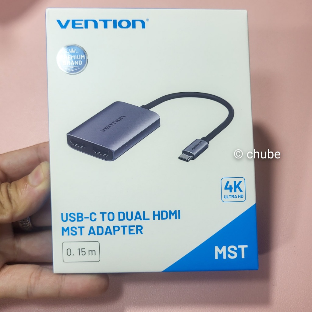 Thiết bị chia gộp cổng HDMI Vention | Baseus 2 chiều có MST xuất 2 màn hình cho MAC