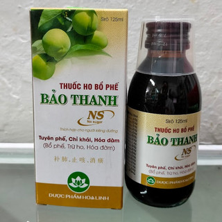  SIRO HO BỔ PHẾ BẢO THANH NS KHÔNG ĐƯỜNG 125ML 