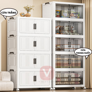 [ Hỏa Tốc ] Tủ Nhựa Gấp Nhỏ Gọn,Tủ Đồ Dùng Đa Năng V-BABY Mẫu Mới Lắp Ráp Dễ Dàng Tiện Lợi