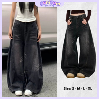 Quần Jeans form ống cong Nam, Nữ - Streetwear Jean - Bumbum Clothing