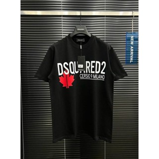 Áo Dsq lá đỏ milano - chất liệu cotton co dãn,thoáng mát hottrend 2025