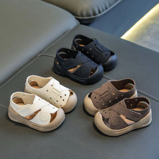Sandal chống vấp baby cho bé trai đục lỗ thông hơi thoáng khí chất liệu cao su non siêu êm mềm