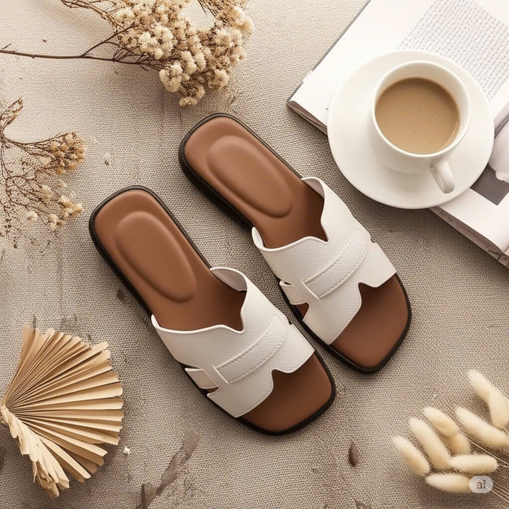 [ SẢN PHẨM HOT ] Dép lê thời trang quai ngang nữ MV . Hàng sẵn kho từ 35-39