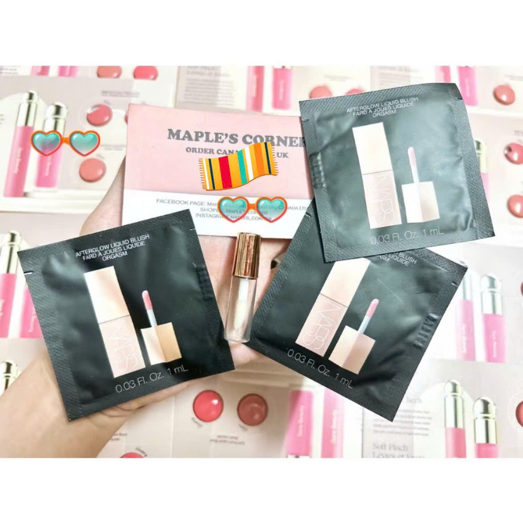 Má Hồng Kem Nars After Glow Liquid Blush Màu Orgasm 1ml