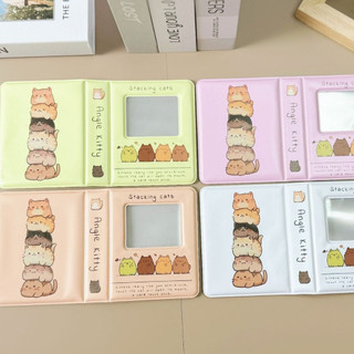 Collect book 3 inch, Album thẻ ảnh lomo card mèo dễ thương tiện dụng, lưu trữ photocard