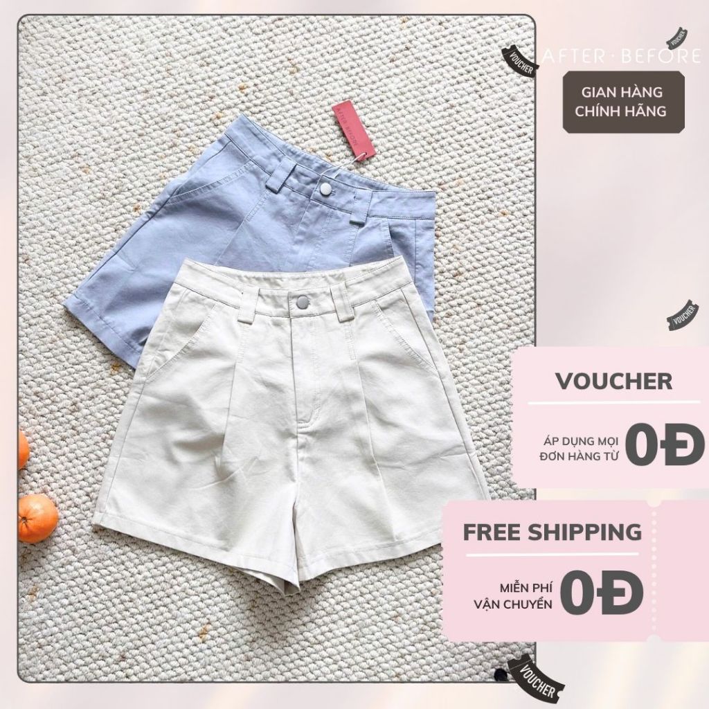 AfterBefore | Quần Shorts dài 2 ly nhiều màu