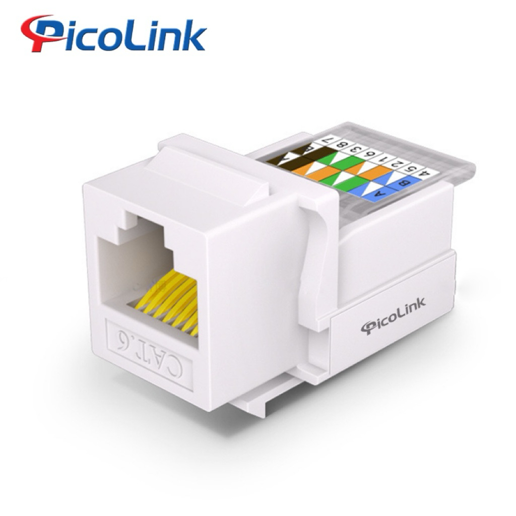 Nhân mạng RJ45 Cat6 , Modular Rack Cat6, PicoLink PL-1919-6V