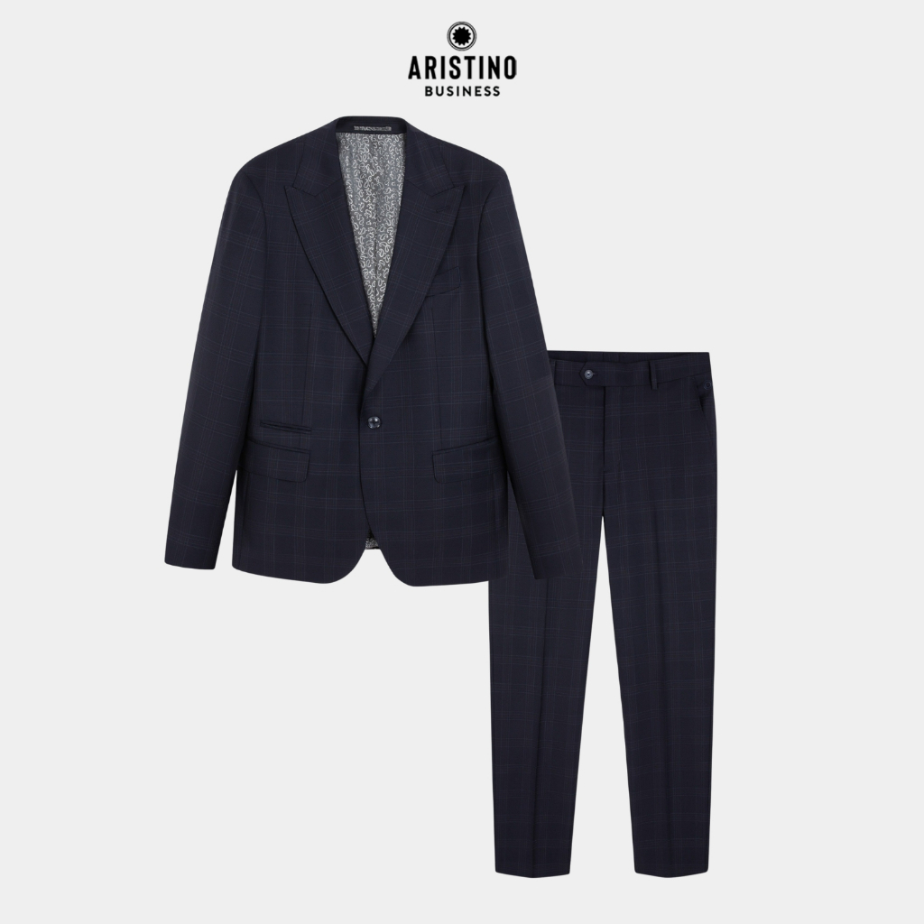 Bộ Suits Nam (Áo vest + Quần âu) ARISTINO Premio phong thái doanh nhân sang trọng lịch lãm 1SU0020S0