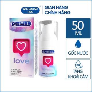 Gel bôi trơn tăng khoái cảm cho nữ Shell Love Pink gốc nước 50ml