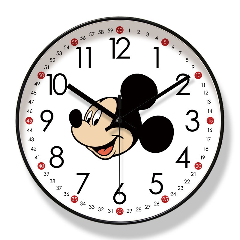 đồng hồ mickey  treo tường  , đồng hồ cute treo phòng khách , phòng ngủ bé gái , trang trí cửa hàng