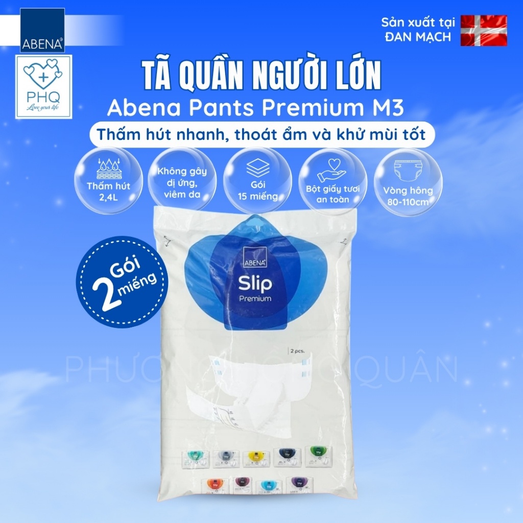 Tã Quần Abena M3 (Gói 02 miếng) - Nhập Khẩu Từ Đan Mạch