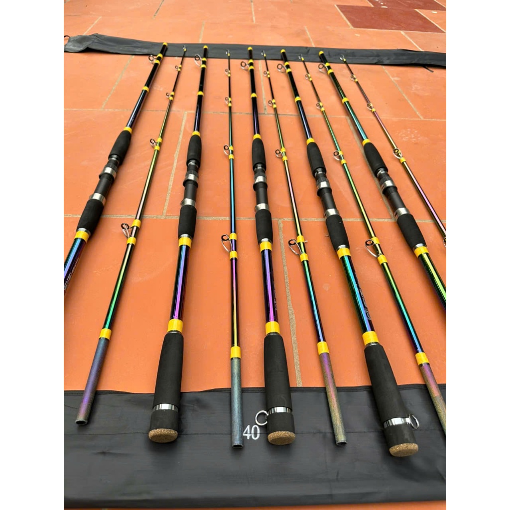 Cần hai khúc bạo lực Dragon Fruit Titan 7MÀU máy đứng .