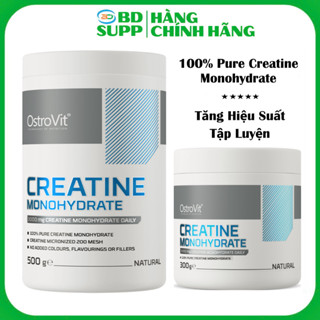 OstroVit Creatine Monohydrate (300g, 500g) Tăng Sức Mạnh Sức Bền & Hiệu Suất Tập Luyện, Chính Hãng