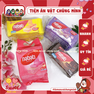 10 gói Bánh Nabati kem xốp, Nabati Nextar vị Socola, Phô Mai (gói 170g), Đồ ăn vặt