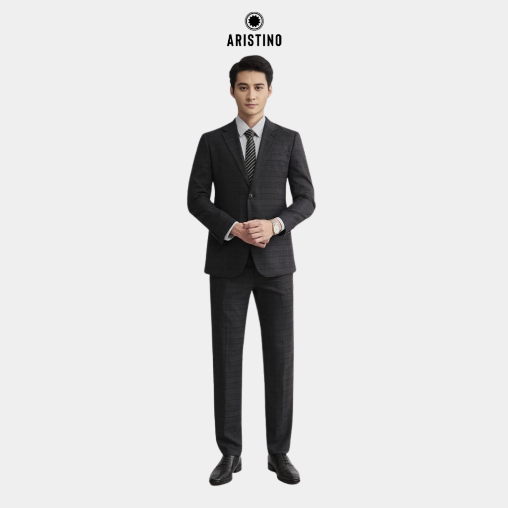 Bộ Suit Nam Cao cấp (Áo vest + Quần âu) ARISTINO form Premio sang trọng, phù hợp mọi dáng người - AS