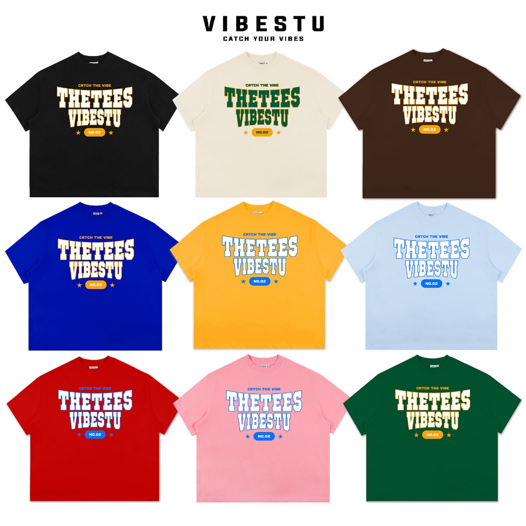 Áo Thun Local Brand VIBESTU " Thetees " Form Big Boxy Unisex 250Gsm Cotton | BigBuy360 - bigbuy360.vn