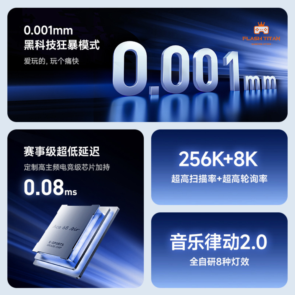 Bàn Phím Cơ Gaming Mchose ACE68 AIR - Bàn phím Rapid Trigger - 8k Polling Rate - RT 0.005mm | BigBuy360 - bigbuy360.vn