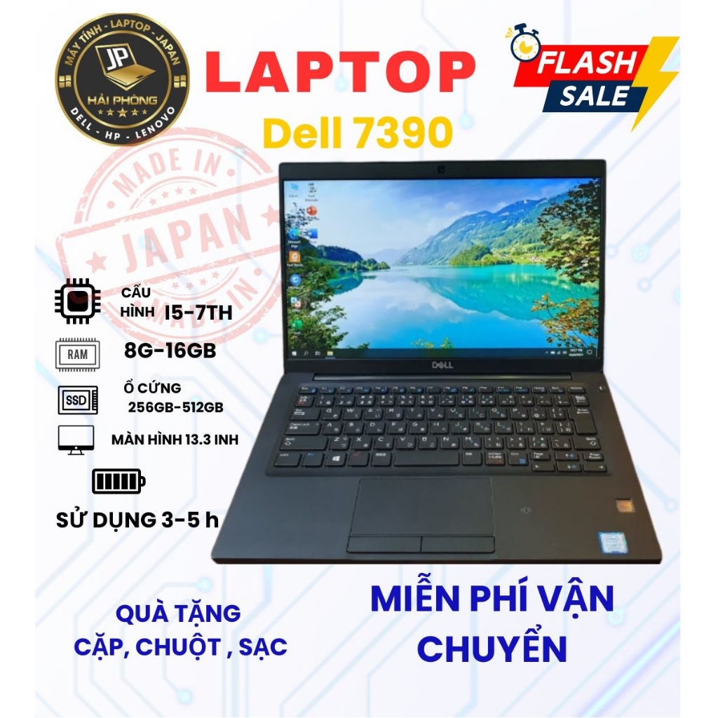 💻 Laptop Dell Latitude 7390 – Core i5-7300U | Gọn nhẹ – Bền bỉ – Hiệu năng ổn định.