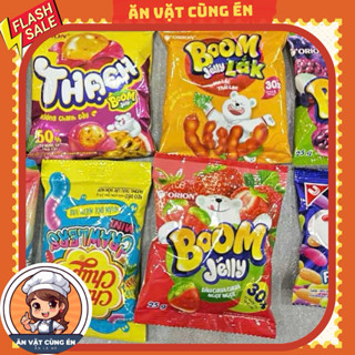  Dây 10 gói Kẹo dẻo ăn vặt Orion Đủ 6 Vị Xoài Lắc Chanh dây Đào Dâu Nho Me Lắc ăn vặt kẹo deoe 