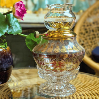 Đèn dầu thờ hoa sen phale lưu ly nhỏ số 4 hàng cao cấp Gia Phát