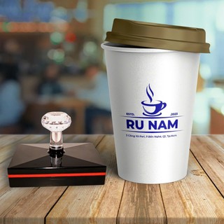  Khắc con dấu Flash in Logo theo yêu cầu -Miễn phí thiết kế -in: ly nhựa hộp xốp túi nilong vải... 