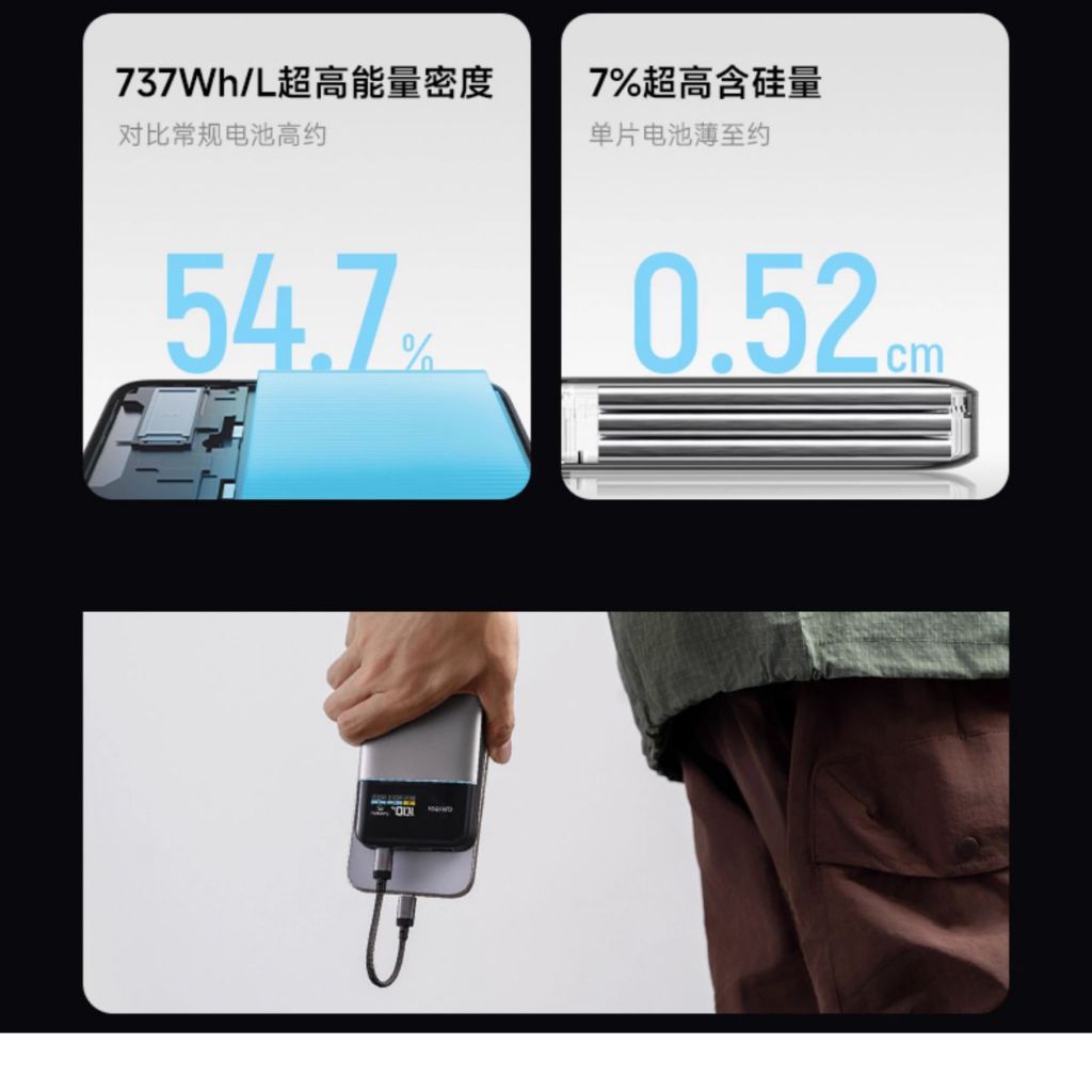 Sạc Dự Phòng Cuktech 15 Air 15000mAh 100W 2C1A  PD3.1 PPS2.0 GAN Silicon Carbon PB150S - Bảo Hành 18 Tháng | BigBuy360 - bigbuy360.vn