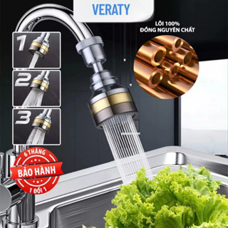 Đầu vòi rửa bát tăng áp đồng thau inox 304 cao cấp TAMASHI - 3 Chế độ phun cực mạnh, xoay 360 - Sử dụng cho bồn rửa chén