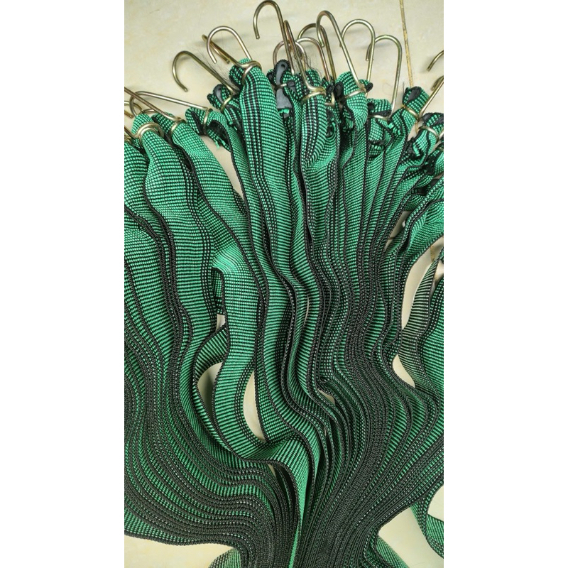 Dây chun ràng cột đồ xe máy, bản to 5 phân, B2 xanh lá phổ biến